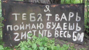 Люди, перестаньте   мусорить в бору!