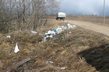 Свалка в кювете