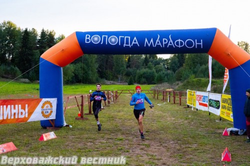 Финишируют верховажане Дмитрий Дубов и Антон Белов Финишируют верховажане Дмитрий Дубов и Антон Белов