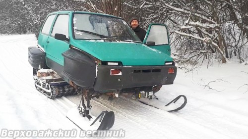 Сергей Николаевич Стениловский и его модернизированный "Барс-тандем" Сергей Николаевич Стениловский и его модернизированный "Барс-тандем"