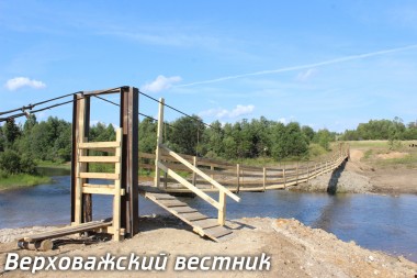 Новая переправа в Морозове располагается немного ниже по течению