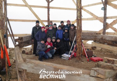 Гости на объекте реставрации. Гости на объекте реставрации.